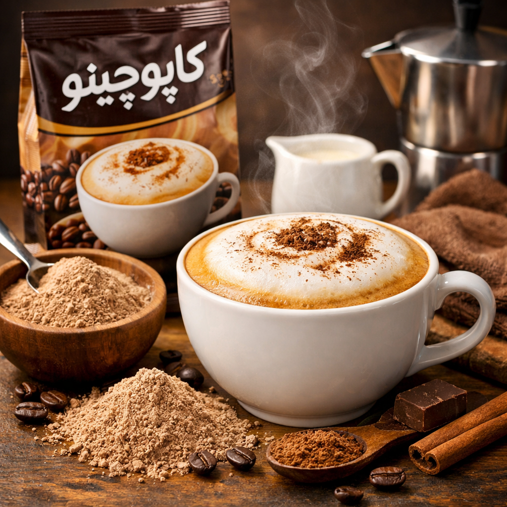 دسته محصول پودر کاپوچینو 500 گرمی